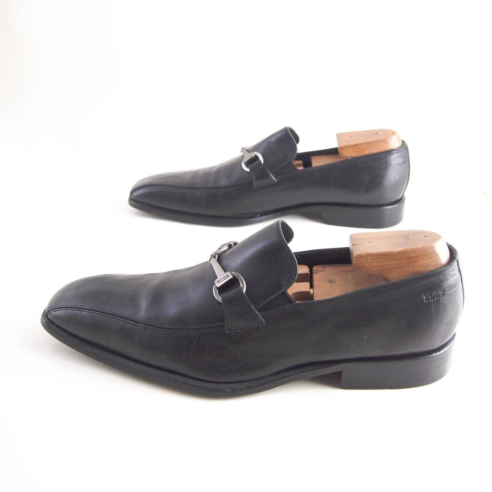 Hugo Boss Hugo Boss HorseBit Loafers Black Leather Mens EU 42.5 US 9.5 Size US 9.5 / EU 42-43 - 2 Thumbnail