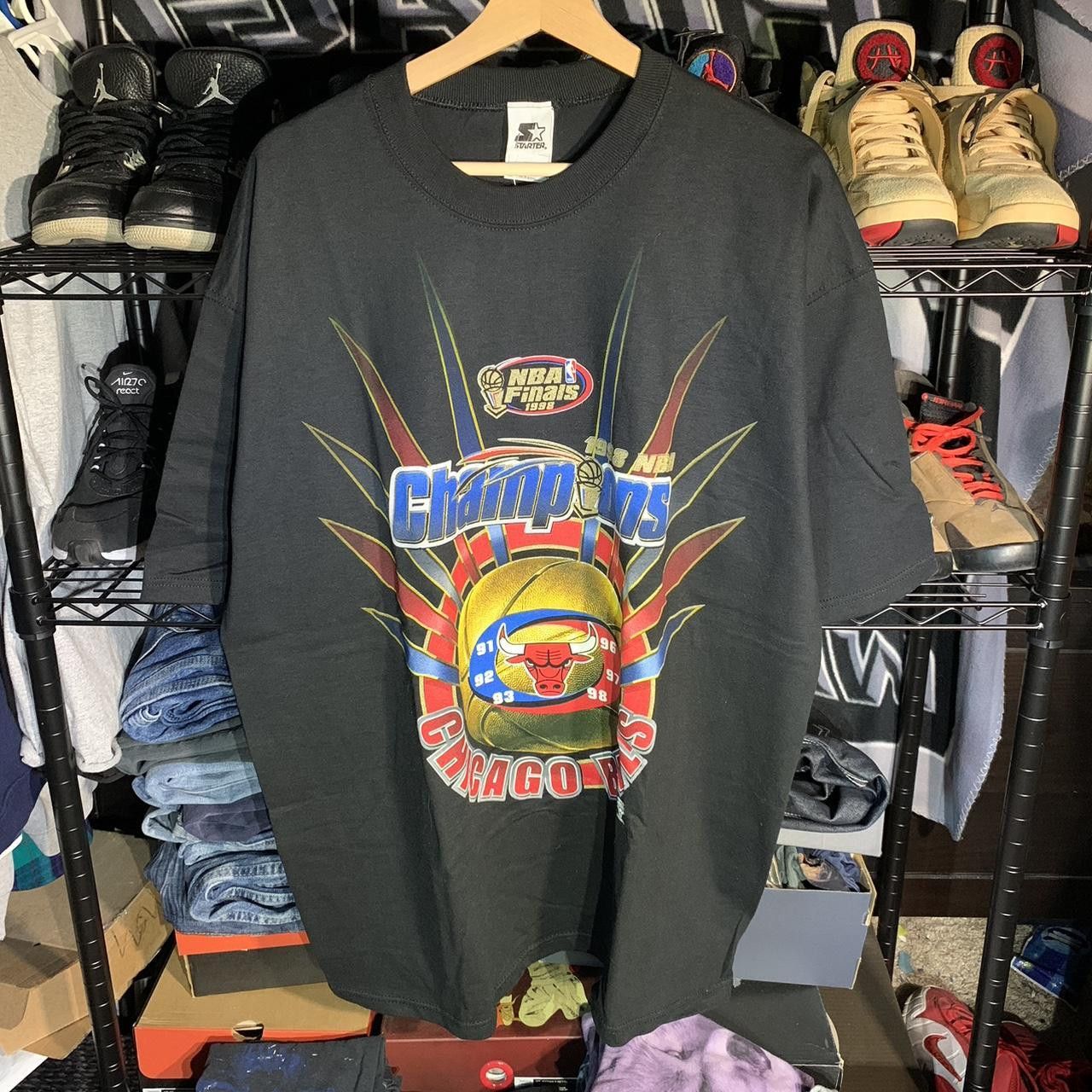 Vintage 1998 Chicago Bulls Champions NBA Finals Starters T-shirt X Size US XL / EU 56 / 4 - 1 Thumbnail