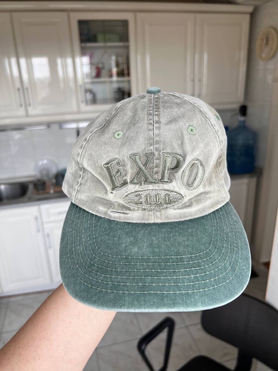 Designer × Vintage Vintage Expo 2000 Hangover Logo Used Faded Cap Hat Rare Size ONE SIZE - 1 Thumbnail