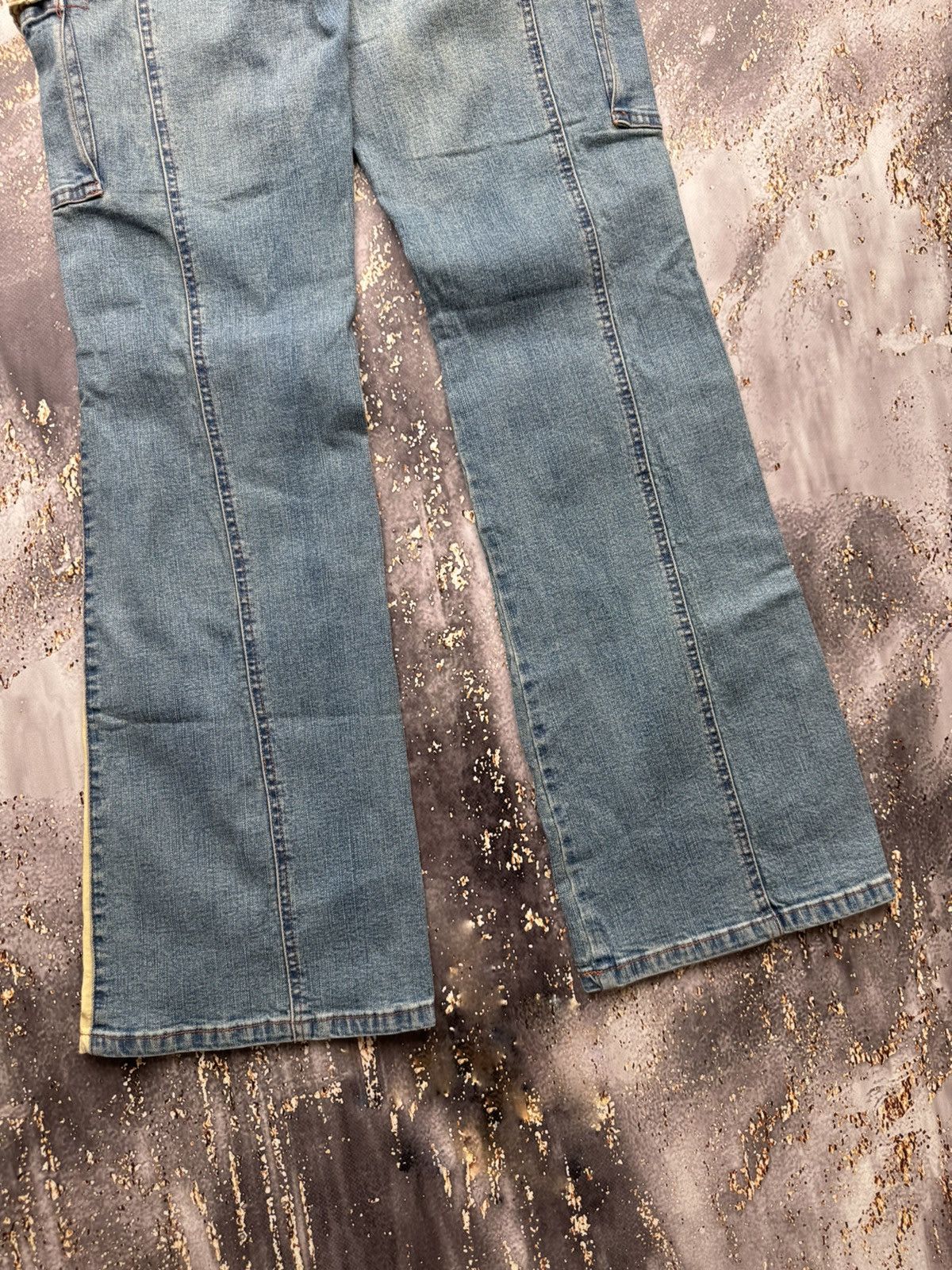 Vintage Vintage Cargo Flared Jeans Size 30" / US 8 / IT 44 - 9 Thumbnail