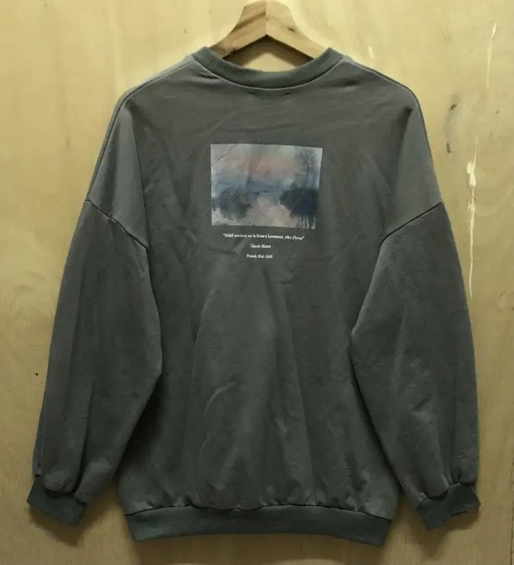 Japanese Brand Api x French Painter Claude Monet Sweatshirts Size L / US 10 / IT 46 - 2 Thumbnail