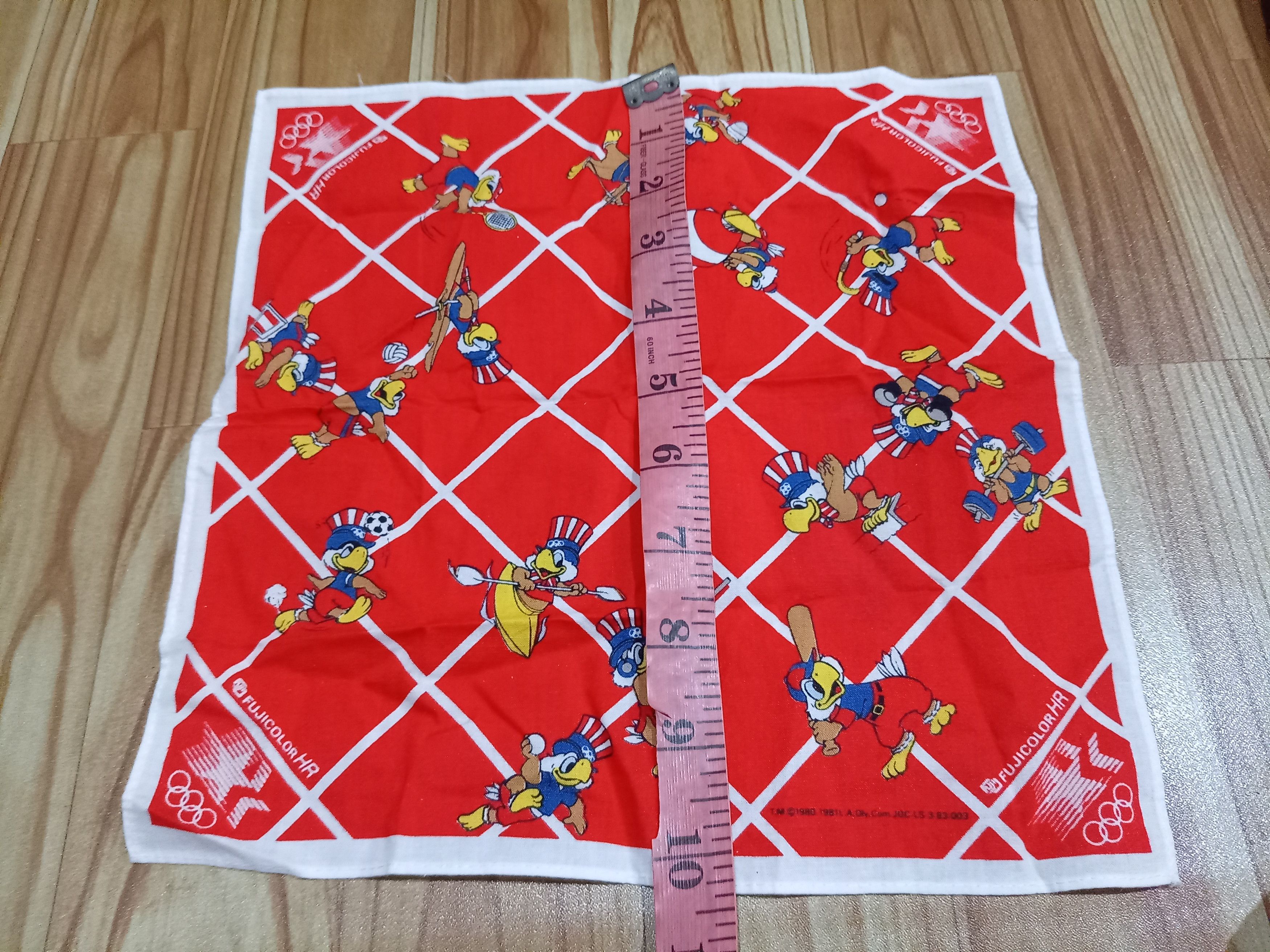 USA Olympics Olympic handkerchief bandana fujicolour 80's Size ONE SIZE - 5 Thumbnail