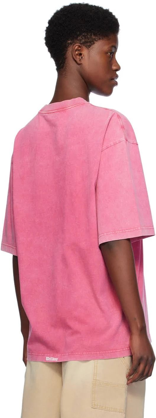 WE11DONE o1mris0824 Horror Print T-Shirt in Pink Size US M / EU 48-50 / 2 - 5 Thumbnail