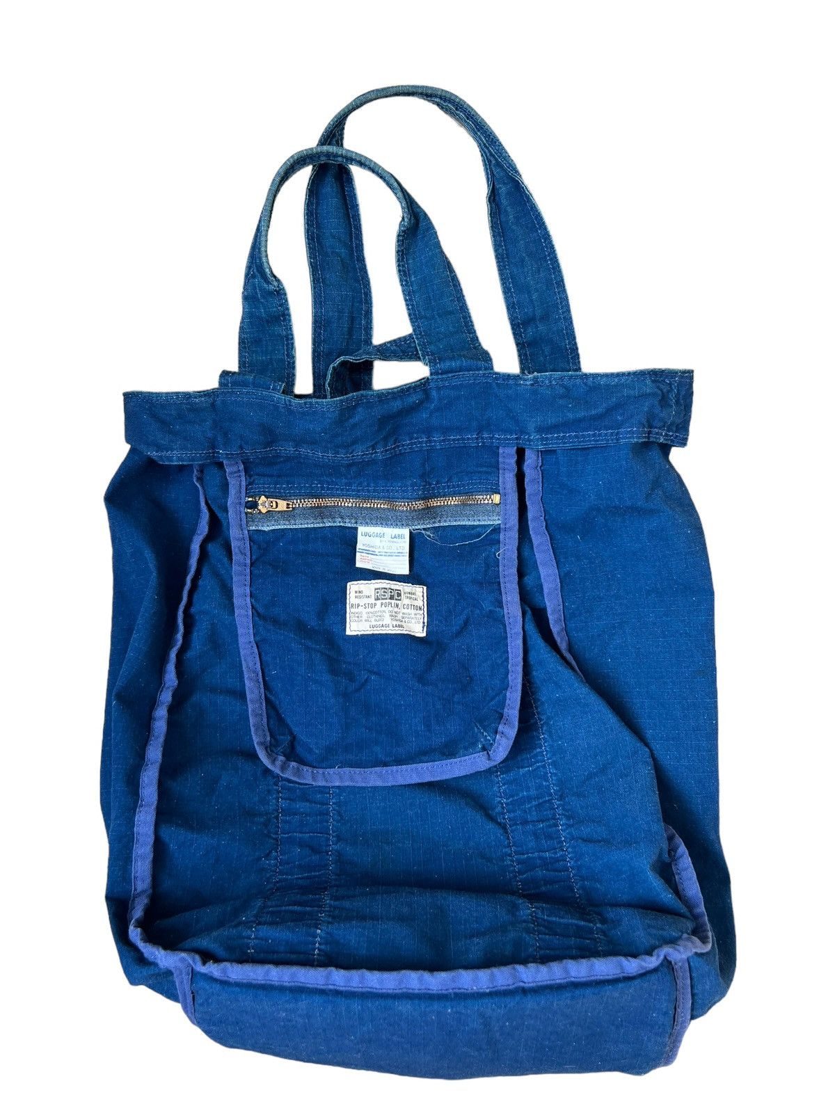 Porter Luggage Label RSPC Ripstop Indigo Combat Tropical Tote Bag Size ONE SIZE - 22 Thumbnail