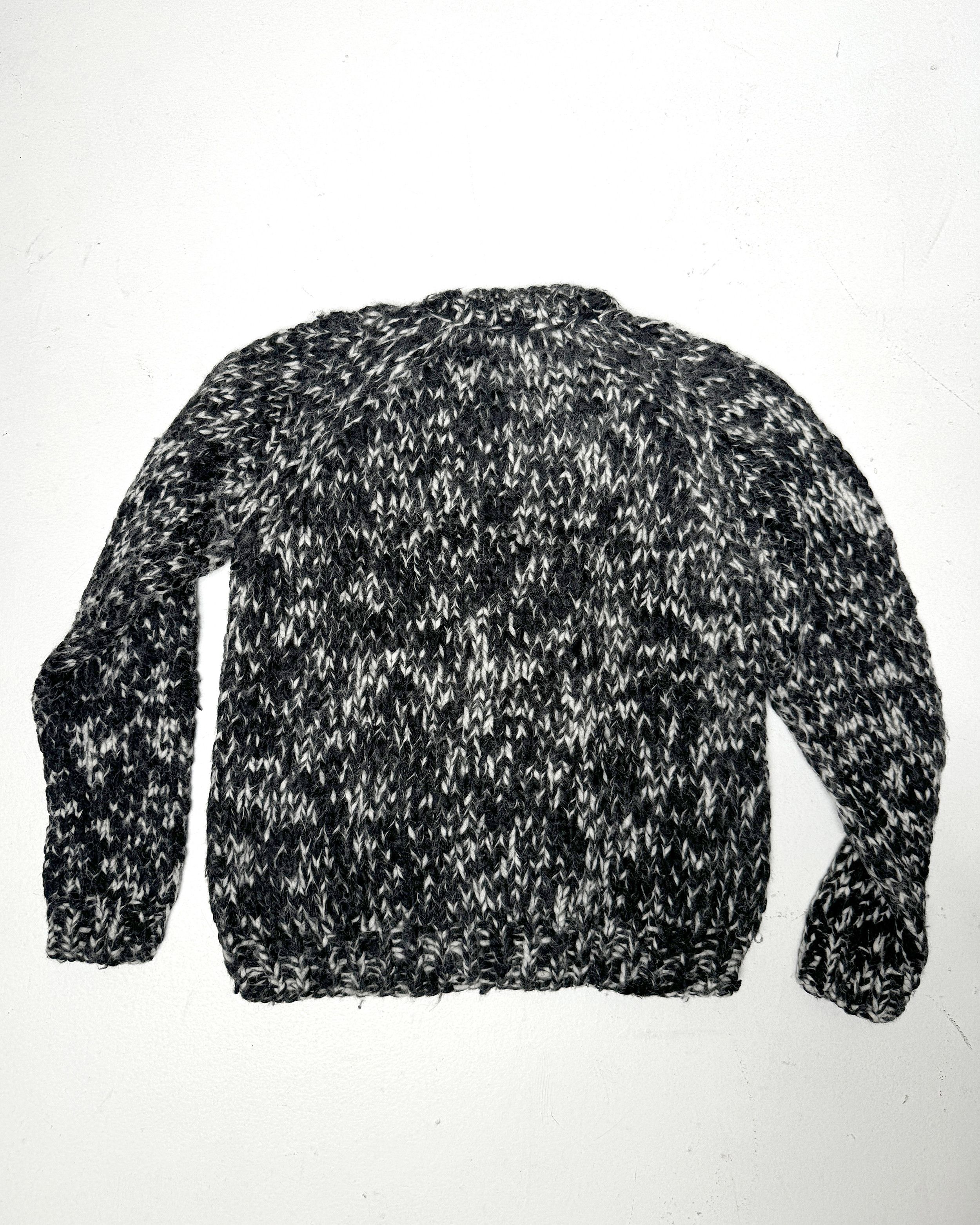Sandro Heavyweight herringbone knit crewneck sweater Size US L / EU 52-54 / 3 - 2 Thumbnail