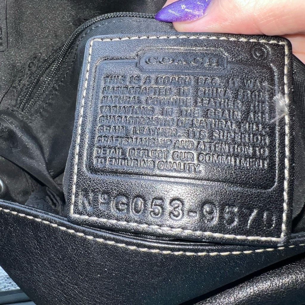 Coach COACH Vintage Hampton Black Leather Flap Cross-body Bag Size ONE SIZE - 9 Thumbnail