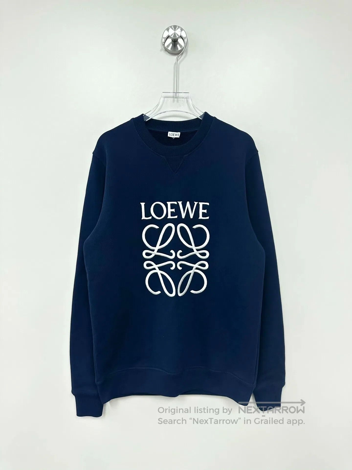 Loewe Loewe Blue Embroidered Letter Logo Sweatshirt| Size US M / EU 48-50 / 2 - 1 Thumbnail