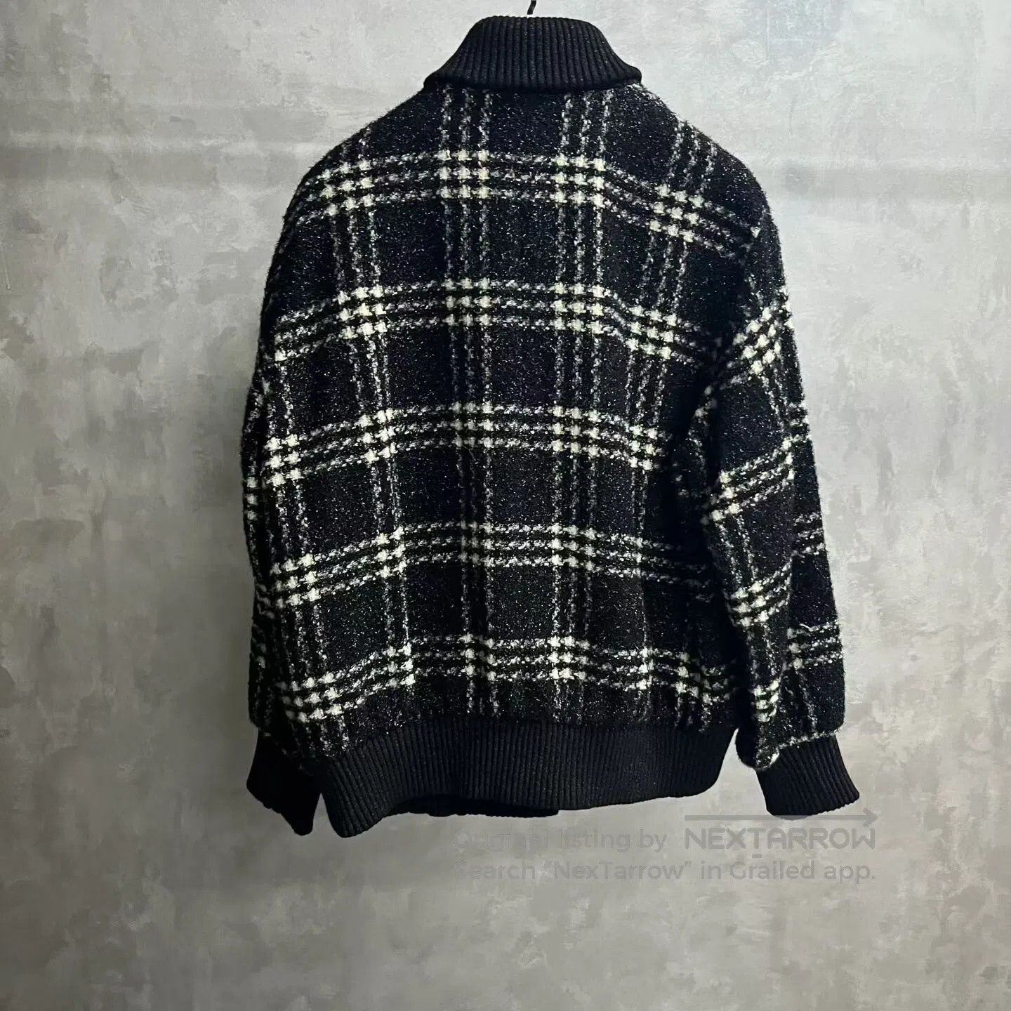 Chanel Chanel Checkered collar, single-button long-sleeve jacket Size US XS / EU 42 / 0 - 5 Thumbnail