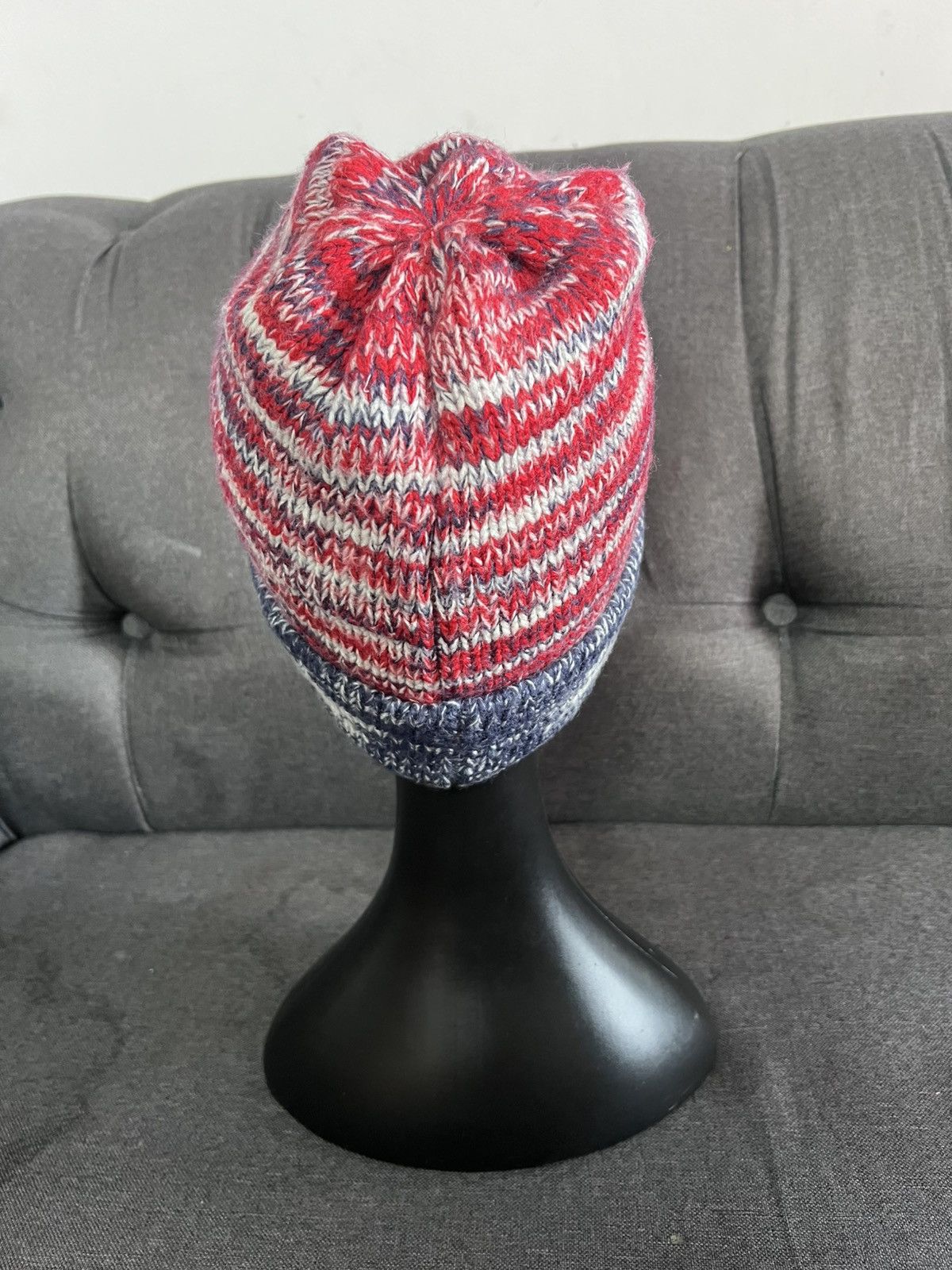 Japanese Brand Beanie hat stripe kurt cobain Size ONE SIZE - 5 Thumbnail