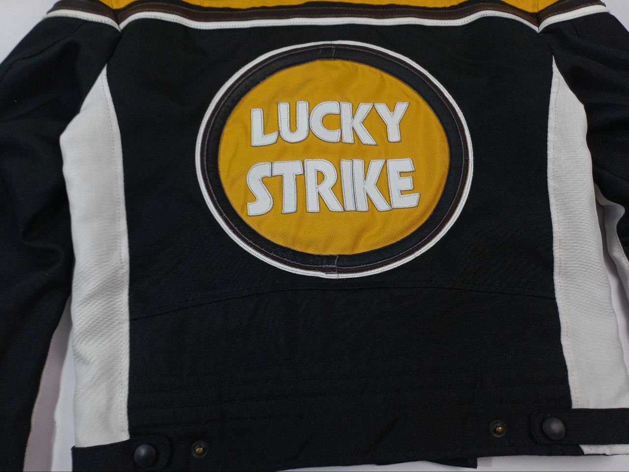 Vintage Vare Rare Lucky Strike Racing Moto Exclusive Leather Jacket Size US S / EU 44-46 / 1 - 6 Thumbnail