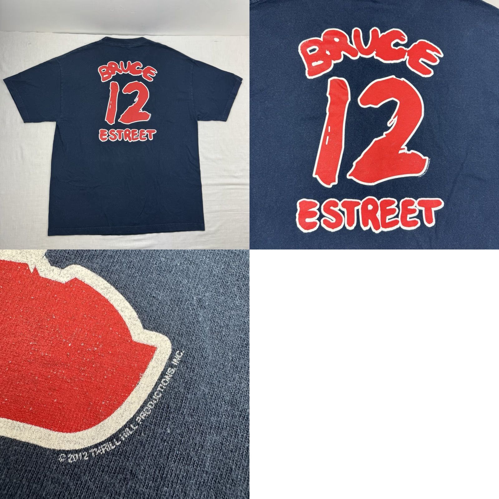 Vintage VINTAGE Bruce Springsteen E Street Band T-Shirt Adult XL Blue 2012 Fenway Park Rock Band Mens Size US XL / EU 56 / 4 - 8 Thumbnail