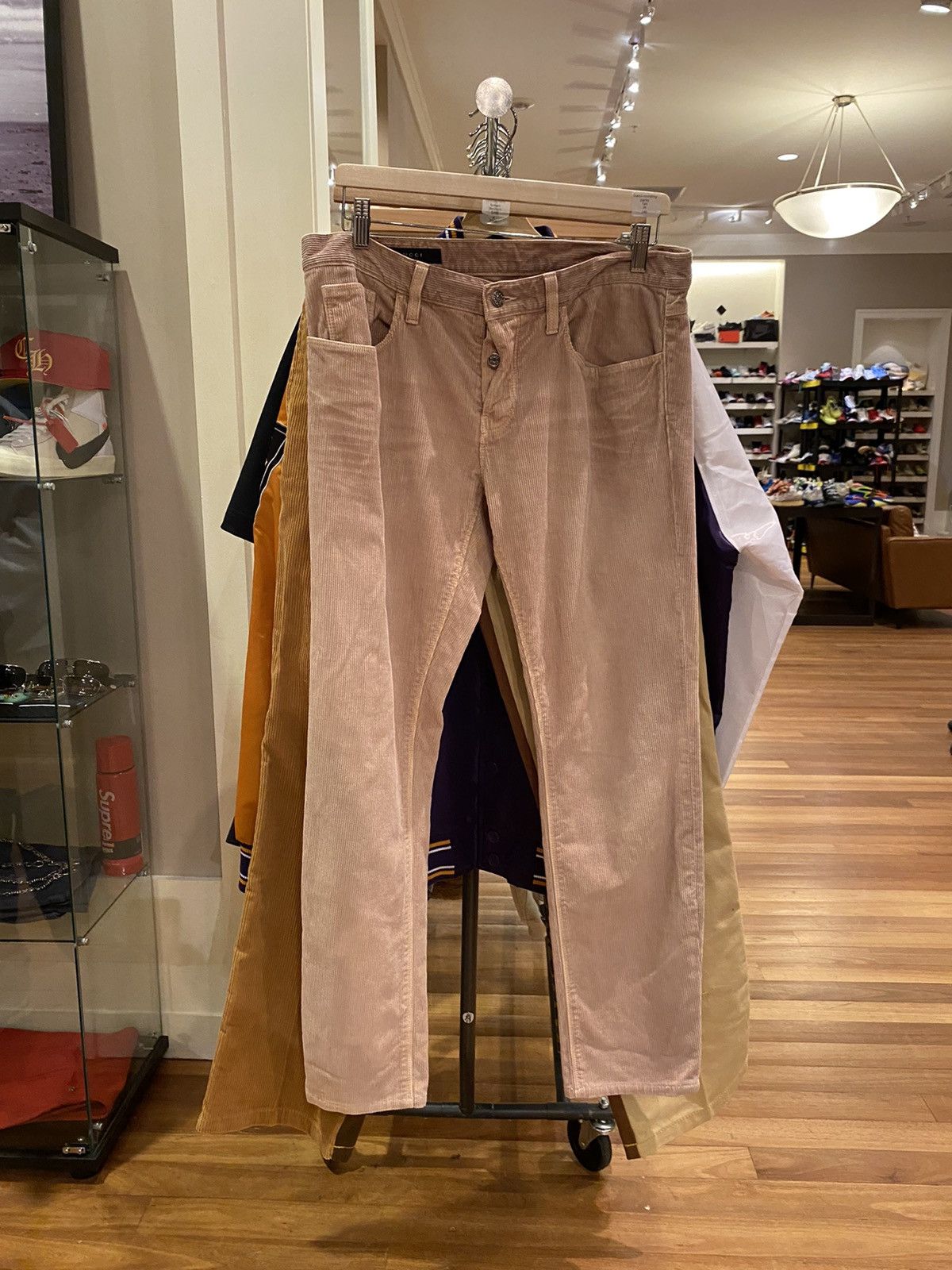 image of Gucci Corduroy Pants in Tan, Men's (Size 34)