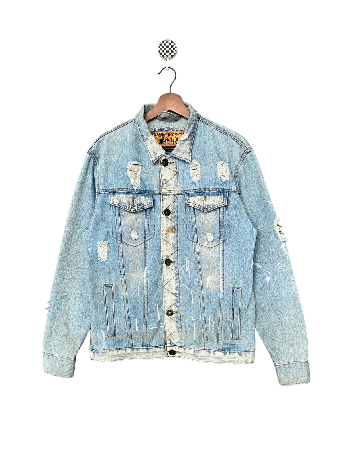 image of Vintage Rolling Paper Jacket 1990S in Blue, Men's (Size Medium)