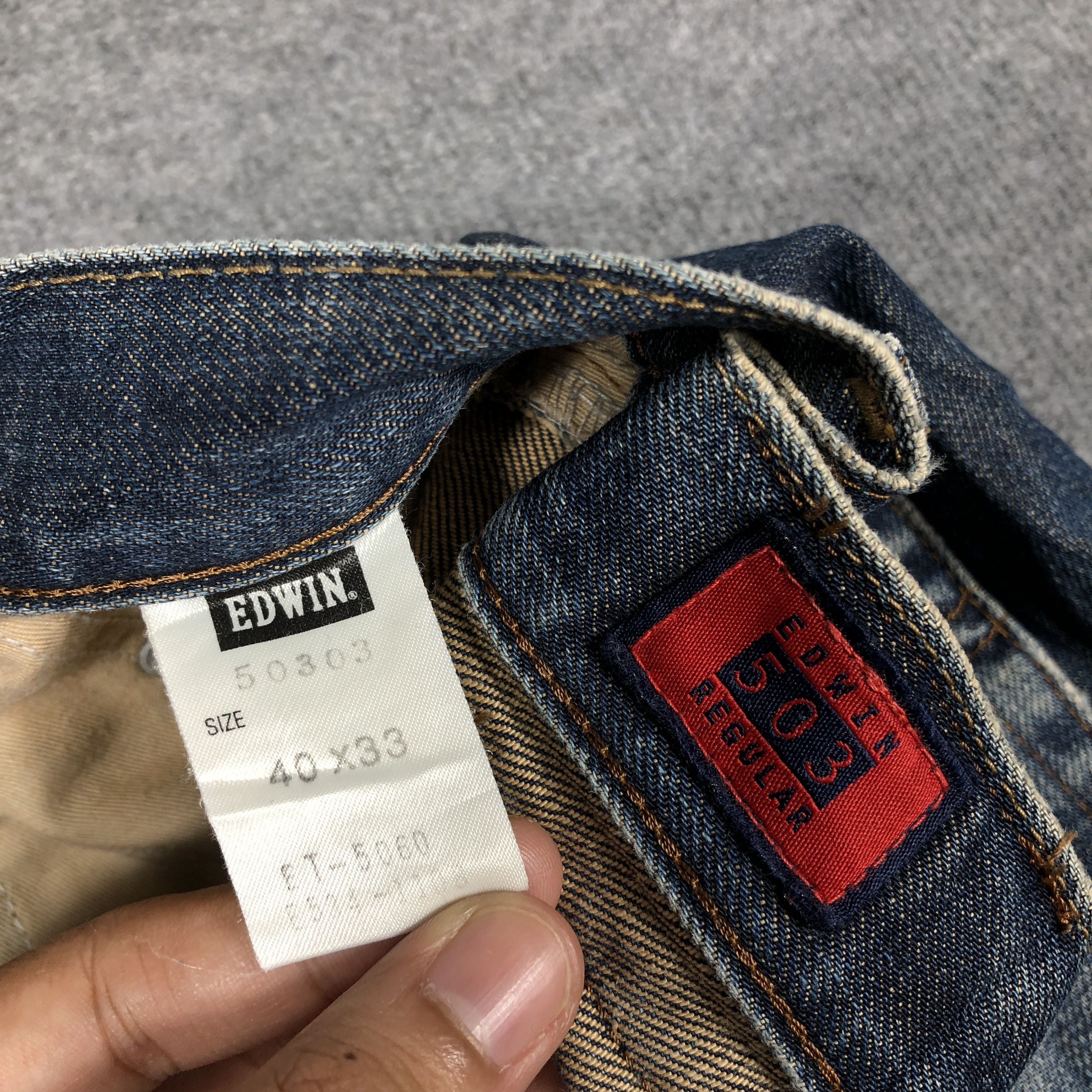 Edwin × Vintage Vintage Edwin 503 Regular Jeans L1200 Size US 39 - 8 Thumbnail