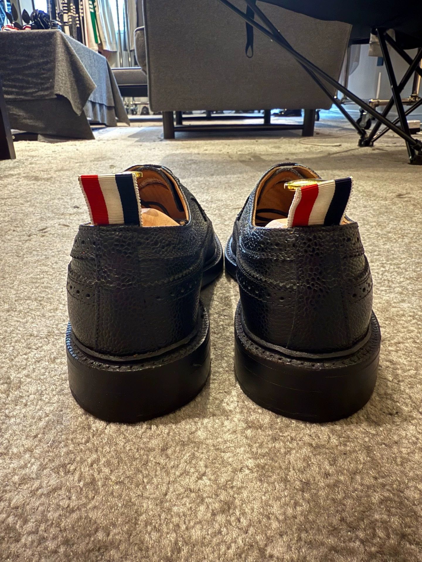Thom Browne Thom Browne Black Carved Leather Shoes US7 (Nike41) Size US 7 / EU 40 - 4 Thumbnail