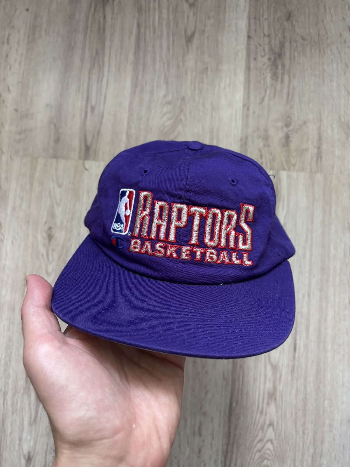 Champion vintage 1990s Toronto Raptors NBA Sports Vtg purlpe Size ONE SIZE - 1 Thumbnail