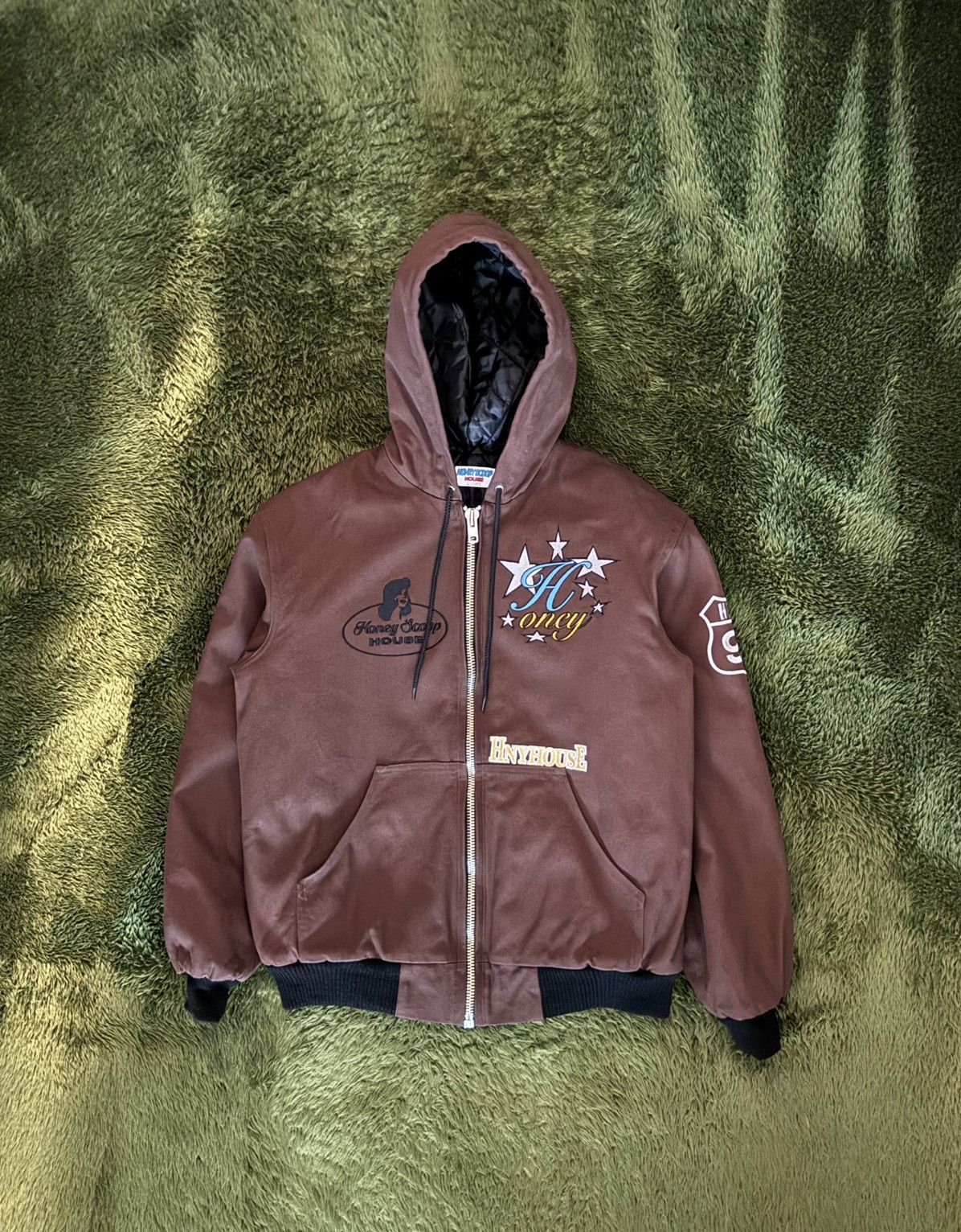 Japanese Brand [L] Honeyscoop House Quilted Canvas Hooded Jacket Brown Size US L / EU 52-54 / 3 - 1 Thumbnail
