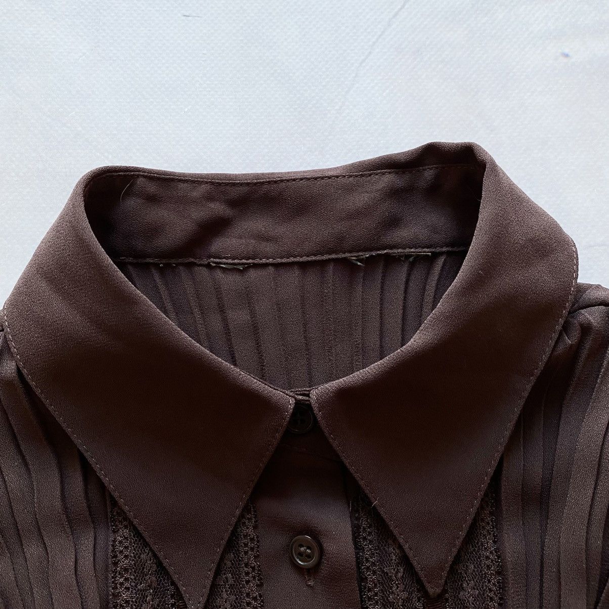 Pleats Please Issey Miyake Vintage Issey Miyake Pleats Please Style Button Down Shirt Size S / US 4 / IT 40 - 7 Thumbnail