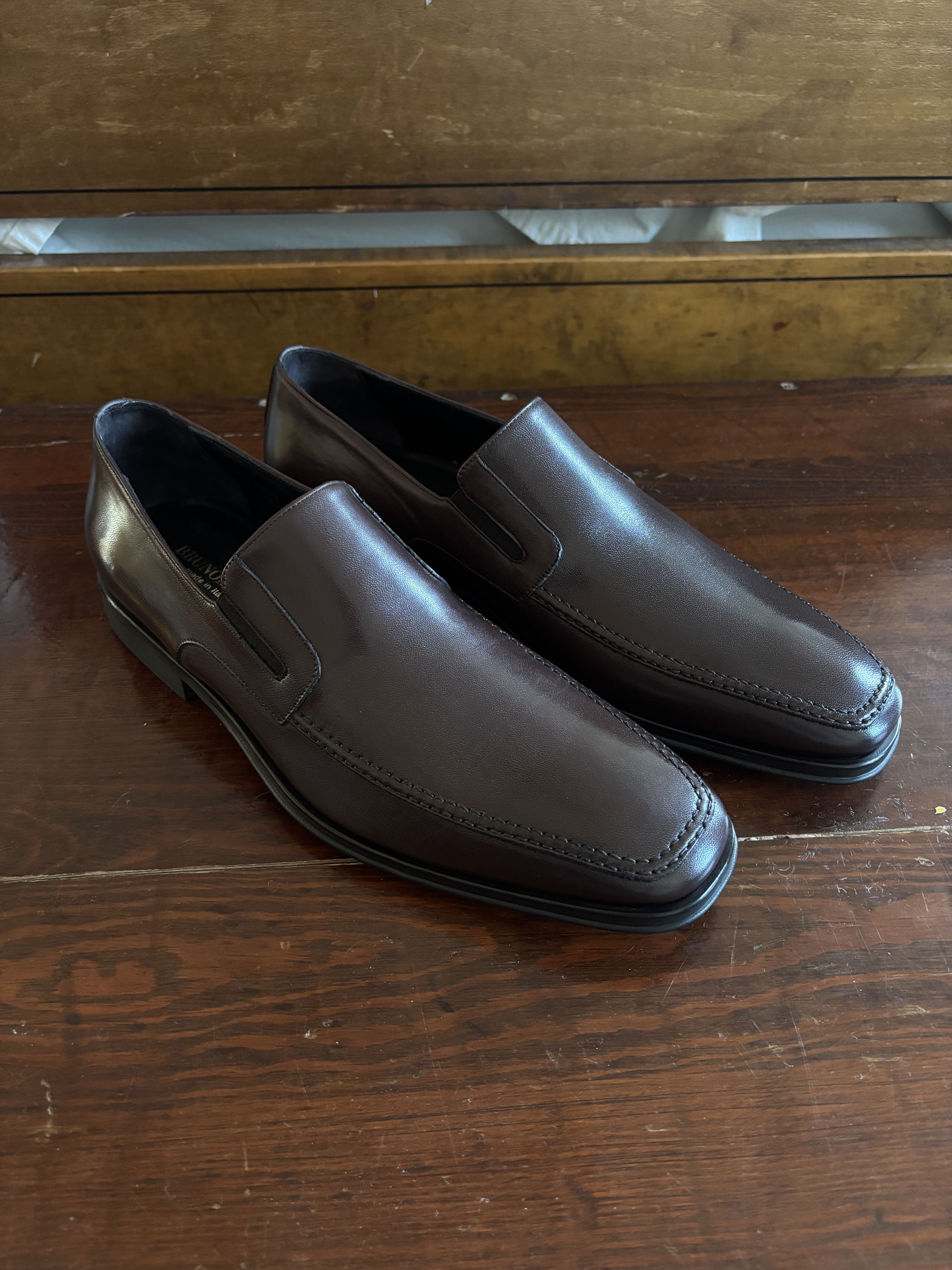 Bruno Magli Brown Pebble Raging Slip On Size US 10 / EU 43 - 1 Thumbnail