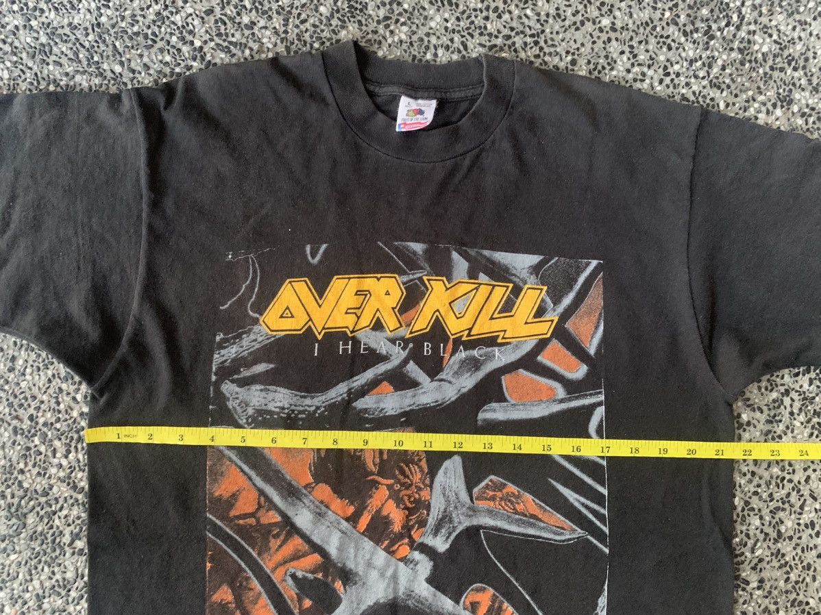Band Tees × Vintage Vintage 90s Overkill Tour Band T shirt Size US L / EU 52-54 / 3 - 9 Thumbnail