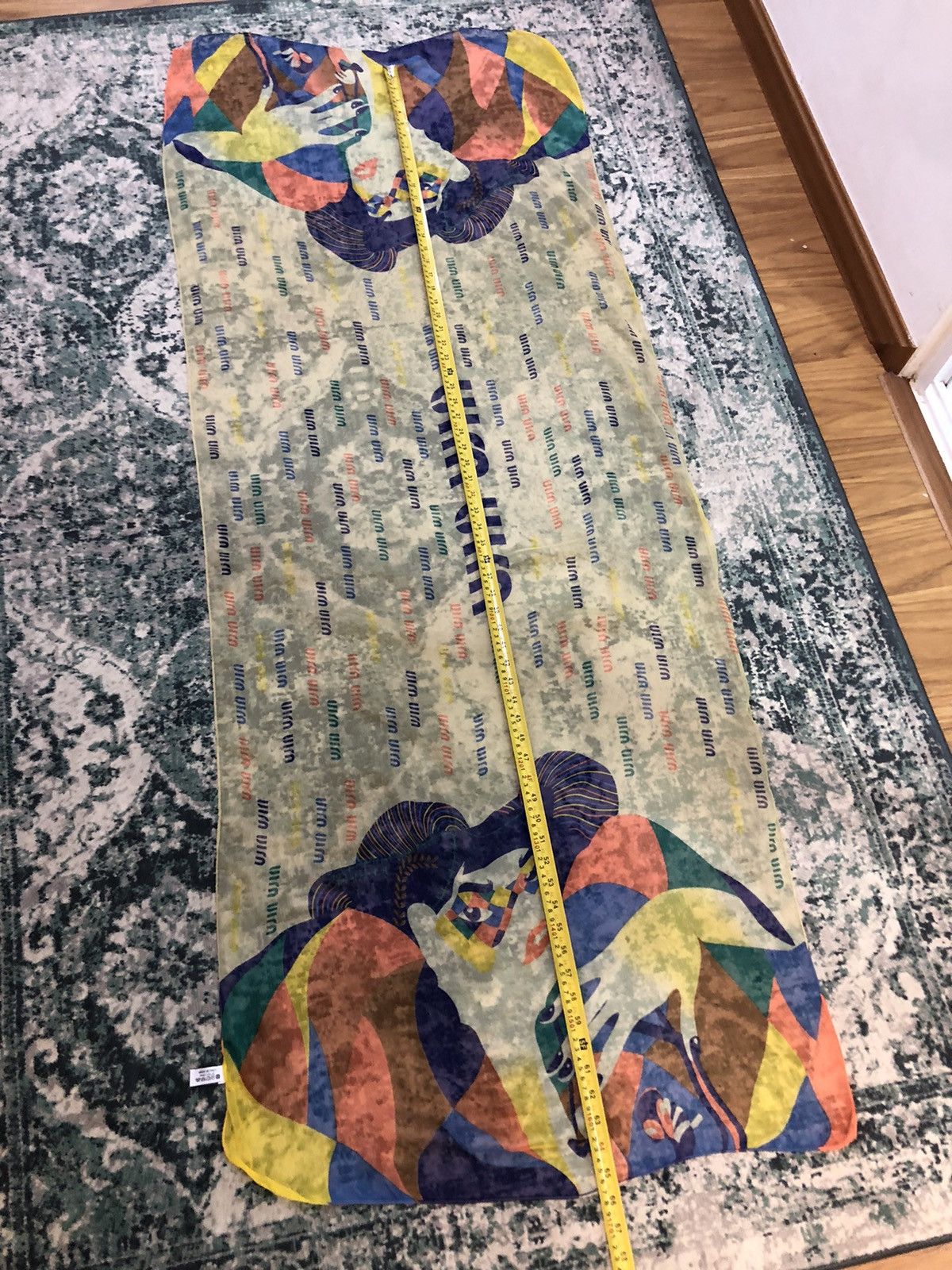 Miu Miu AW99 Miu Miu Harlequin Limited Edition Silk Scarves Shawl Size ONE SIZE - 10 Thumbnail
