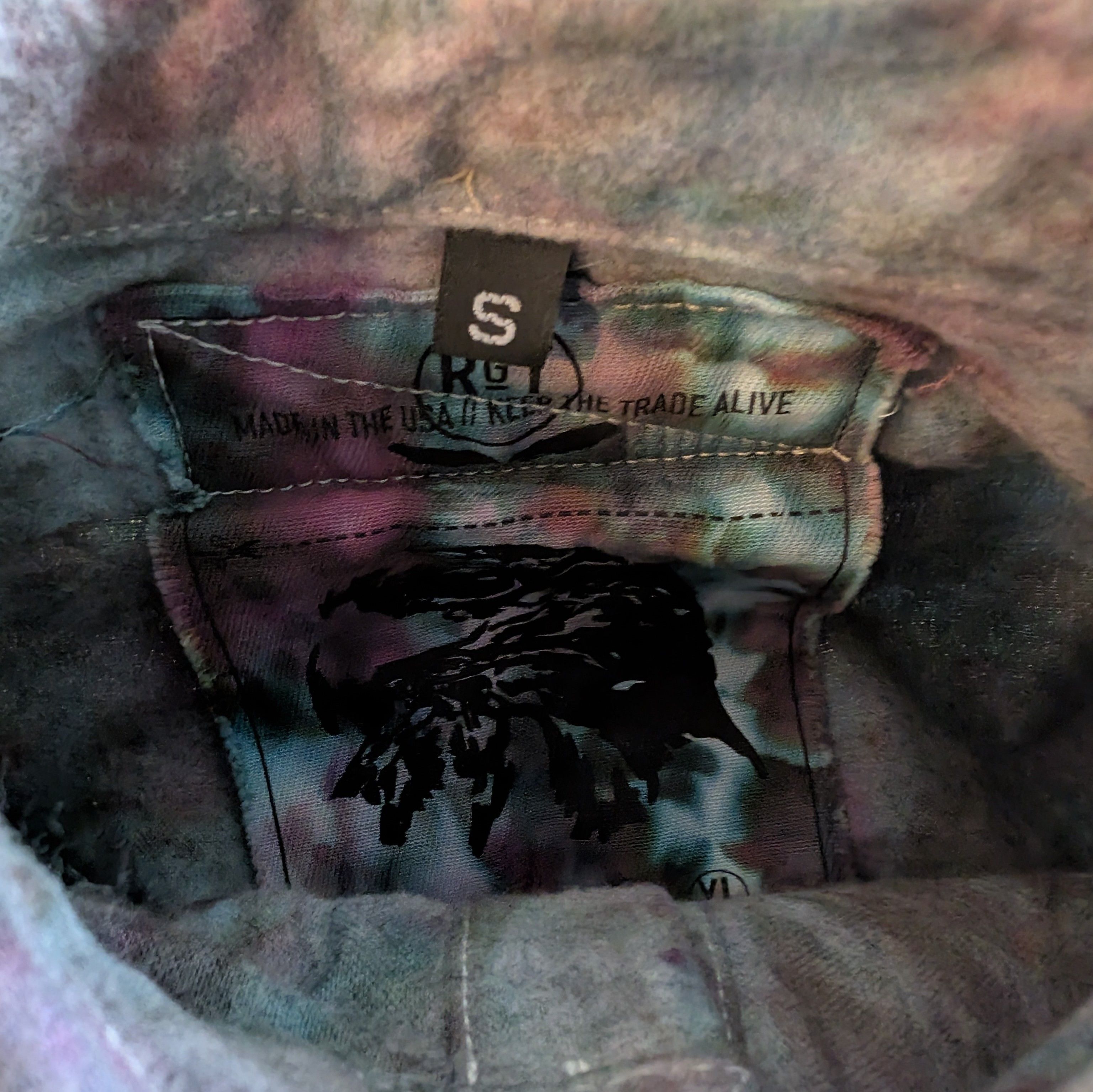 Rogue Territory Rogue Territory Tie Dye Button Up Shirt Made in USA Size US S / EU 44-46 / 1 - 3 Thumbnail