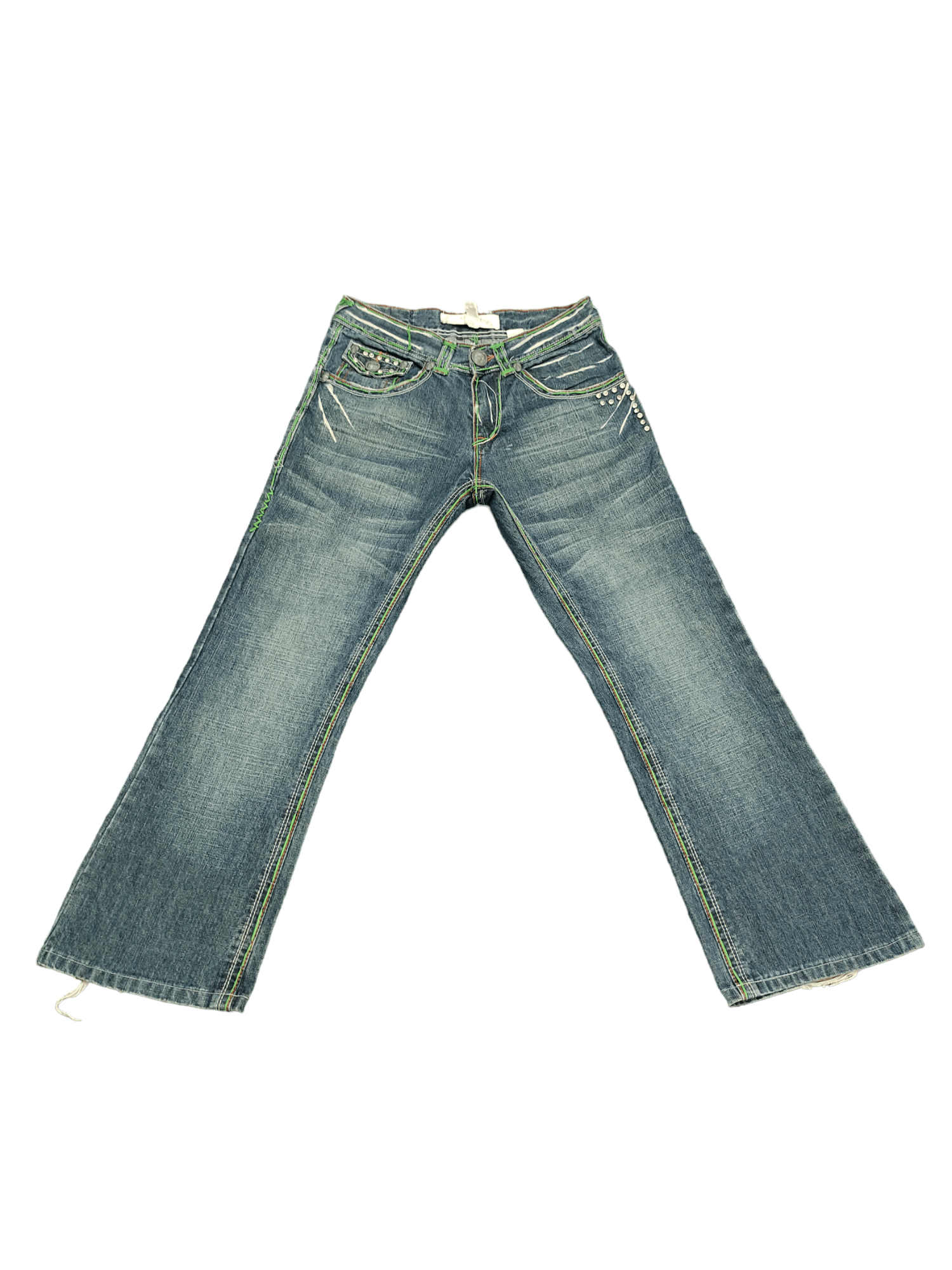 Le Grande Bleu (L.G.B.) Flare Jeans Laguna Beach Denim Boot Cut Chrome Heart Inspire Size US 30 / EU 46 - 13 Thumbnail
