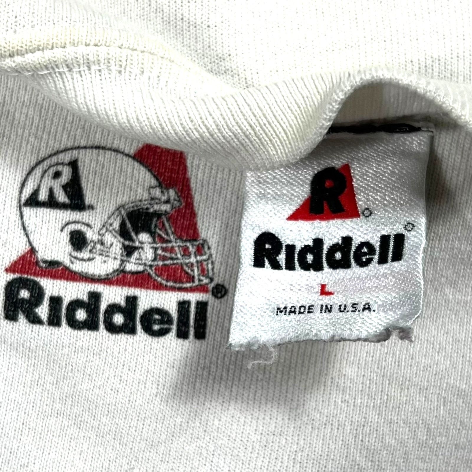 NFL × Riddell × Vintage Vintage 90s Riddell New England Patriots spell out crewneck Size US L / EU 52-54 / 3 - 5 Thumbnail