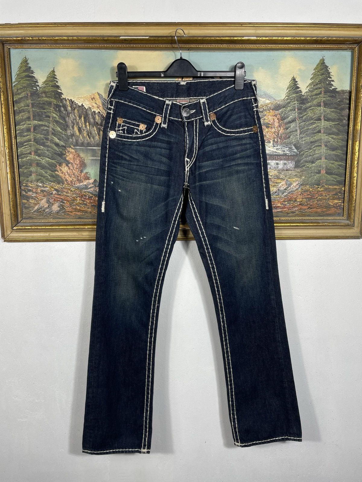 True Religion × Vintage True Religion Vintage Y2k Denim Jeans Trousers Pants Swag Size US 31 - 2 Thumbnail