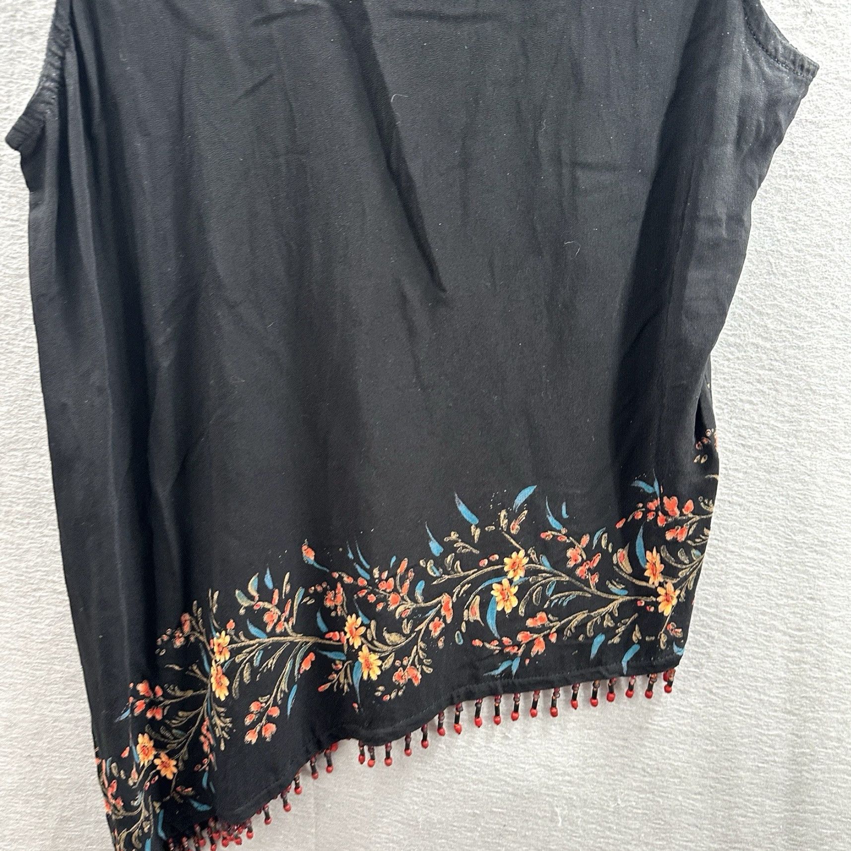 Vintage VINTAGE Magic Of The Moon Blouse L Black Floral Boho Cottagecore y2k Women Size L / US 10 / IT 46 - 7 Thumbnail