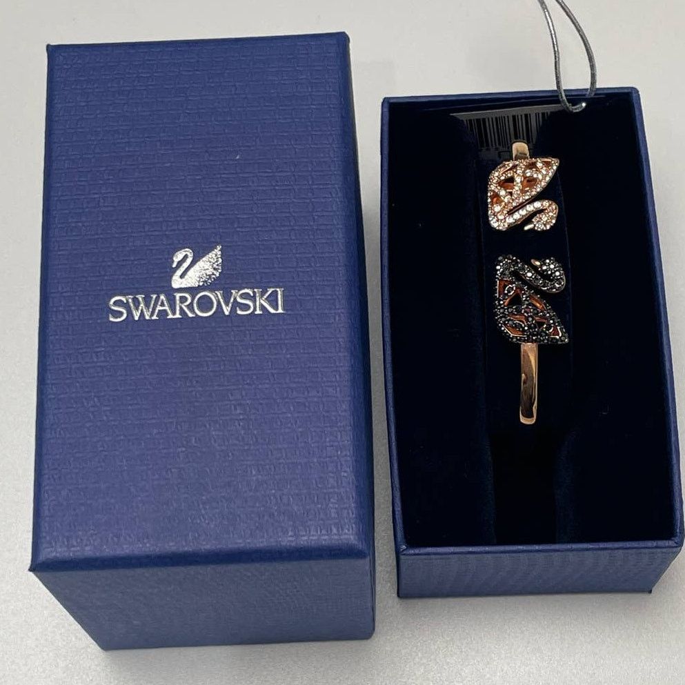 Swarovski Swarovski Facet Swan Bangle Bracelet Multi Color, Size Small Size ONE SIZE - 3 Thumbnail