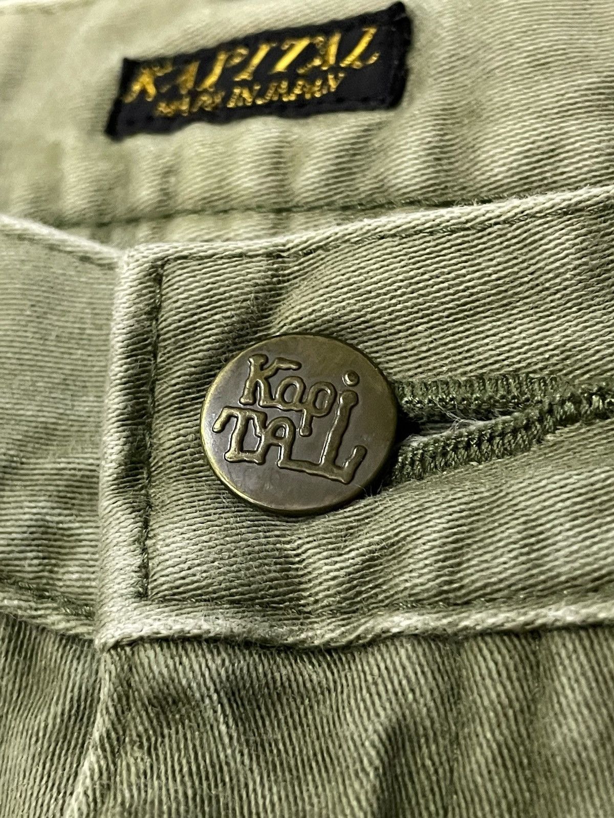 Kapital × Kapital Kountry Vintage Kapital CBD Hemp Green Faded Wash Pants Size US 29 - 7 Thumbnail