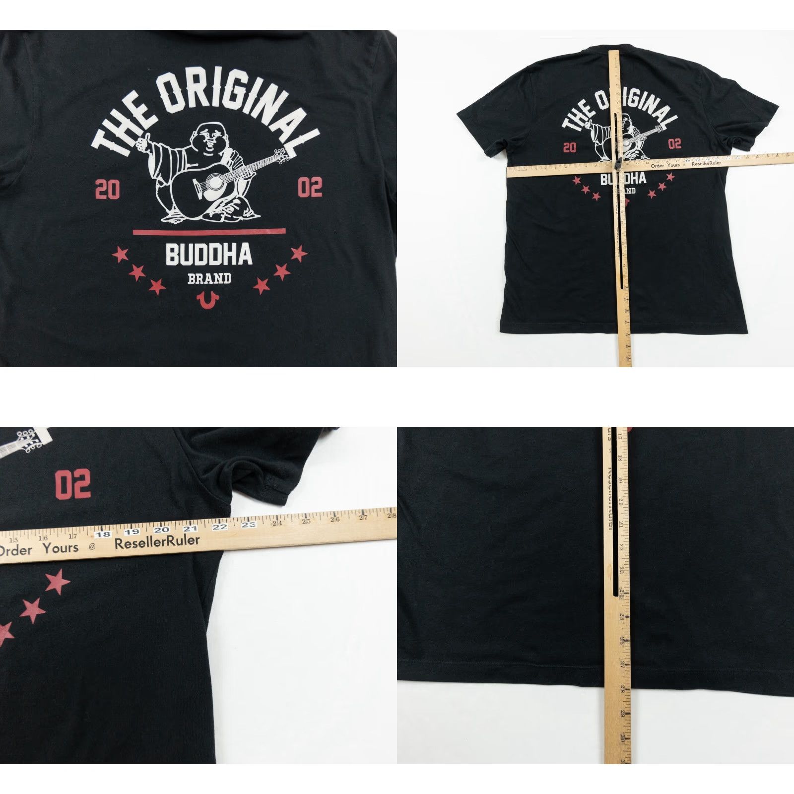 True Religion True Religion Graphic Tee Mens XLarge Black Short Sleeve Crewneck T-Shirt Buddha Size US XL / EU 56 / 4 - 8 Thumbnail