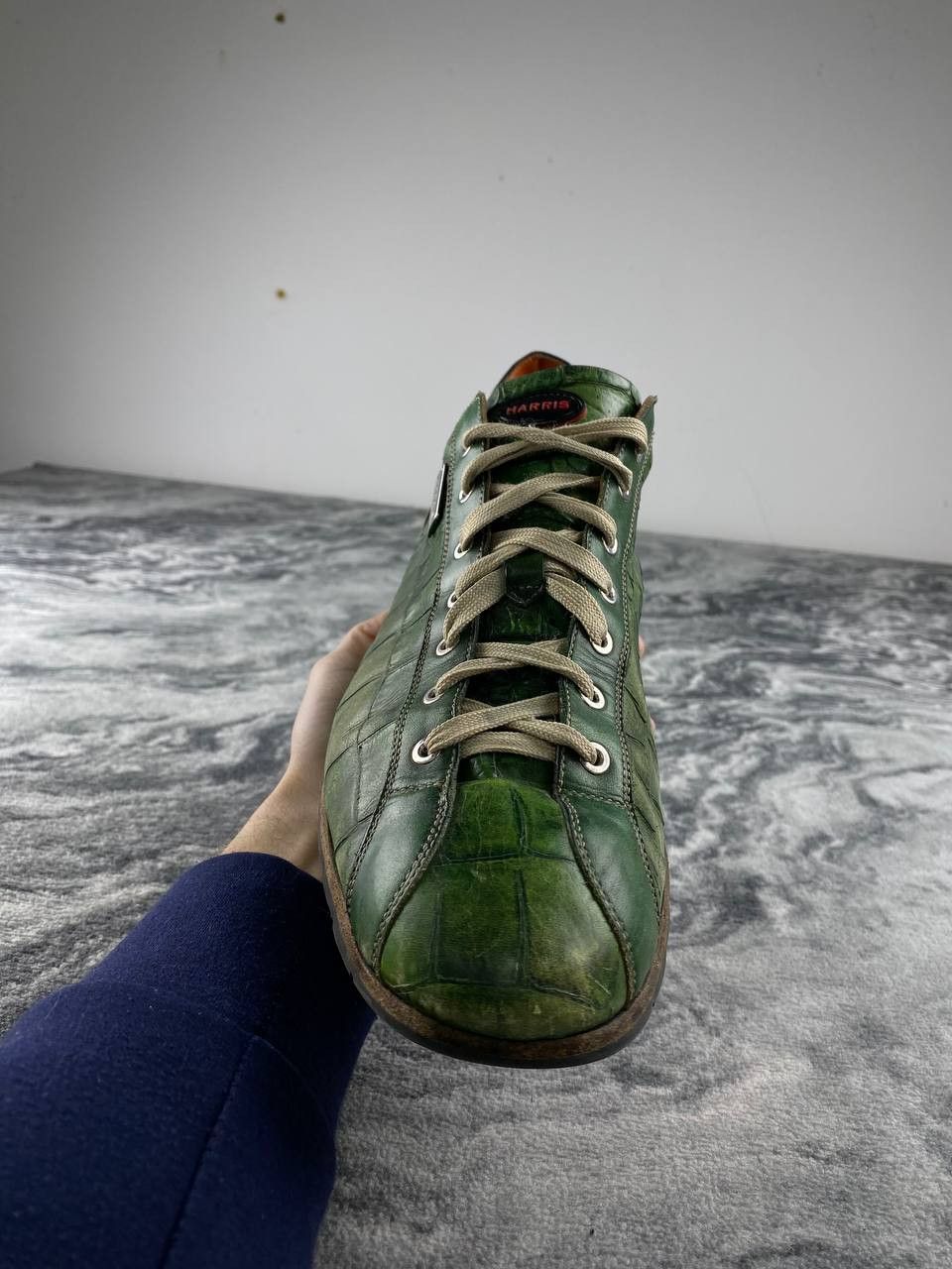 Harris Tweed Harris Lage Trainers Leather Trainers Men Size 11 Green Size US 11 / EU 44 - 3 Thumbnail