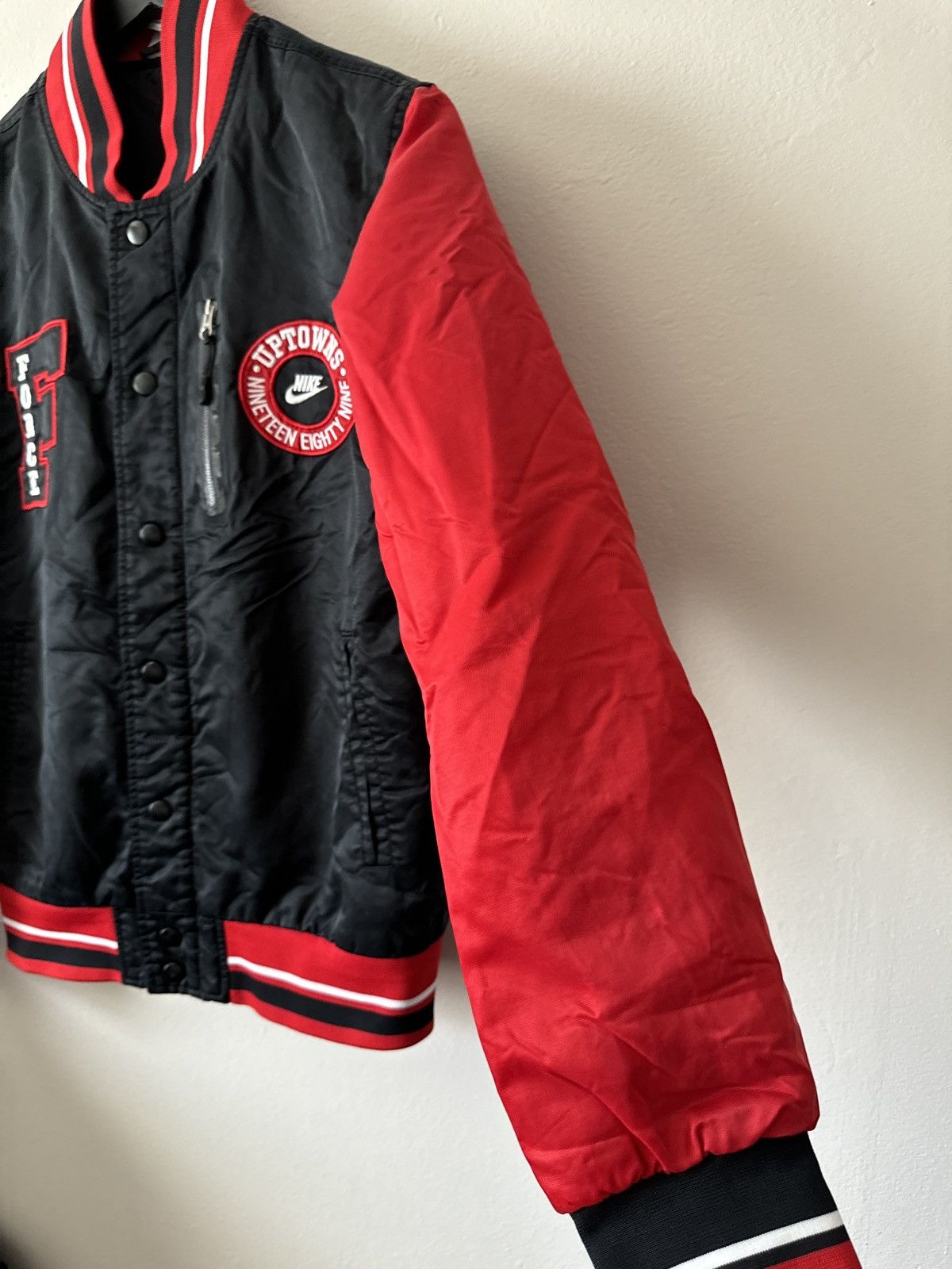 Nike NIKE Force Uptowns 1989 Varsity Bomber Jacket Size US S / EU 44-46 / 1 - 8 Thumbnail