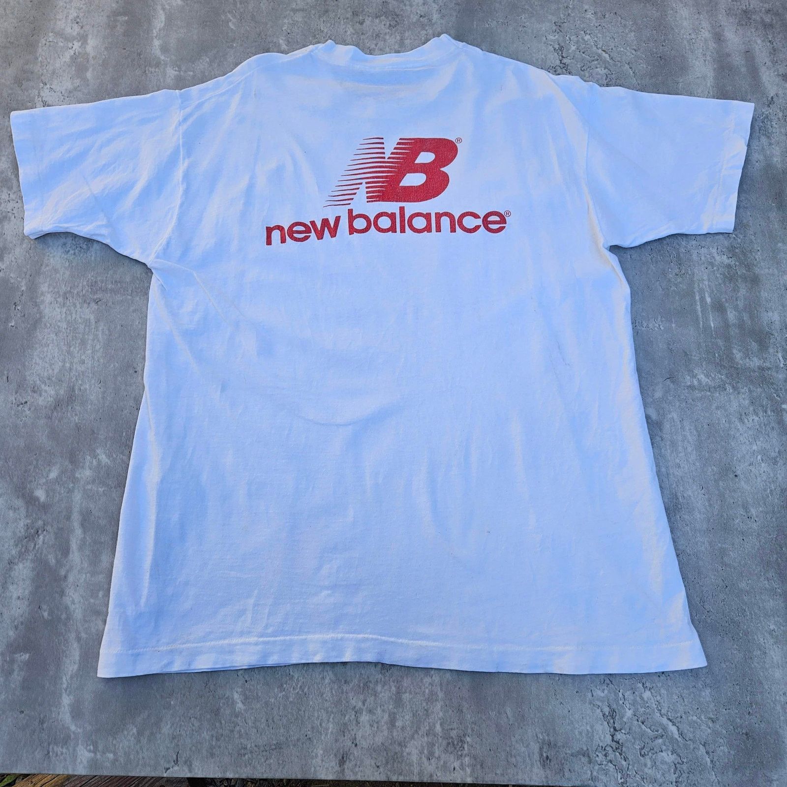 New Balance Vintage New Balance Shirt 1980's Size XL White Size US XL / EU 56 / 4 - 7 Thumbnail