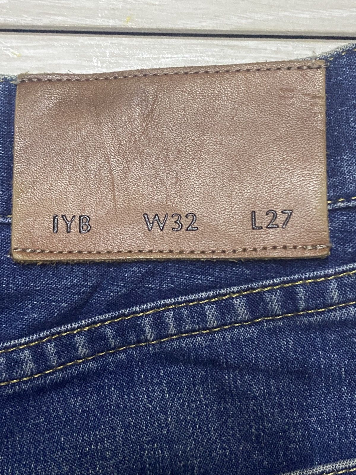 Japanese Brand Vintage Japanese Brand Iyb Mud Wash Tappered Leg Jeans Size US 31 - 9 Thumbnail
