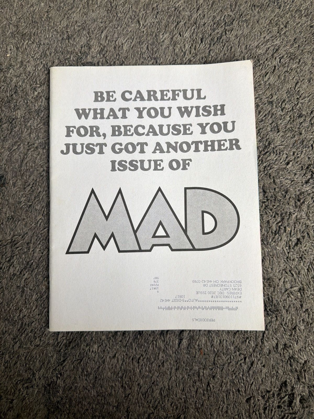 Hypebeast 2020 Mad Magazine No. 15 Size ONE SIZE - 1 Thumbnail