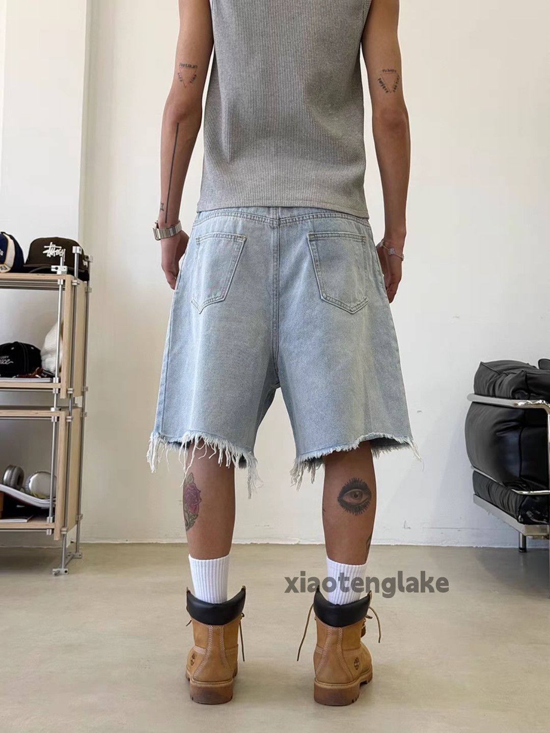 Vintage Unisex washed retro faded y2k loose baggy shorts Size US 31 - 4 Thumbnail