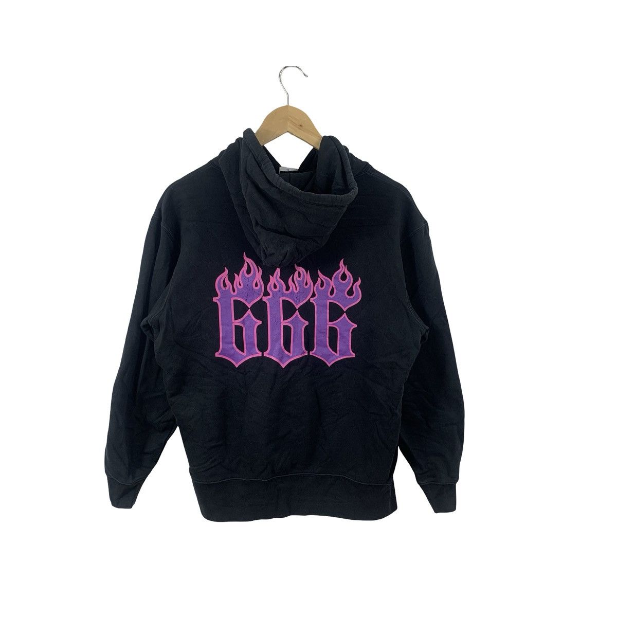 Anime Vintage DEMON FLAME AMINE Graphic Hoodie Streetwear Size US XL / EU 56 / 4 - 8 Thumbnail