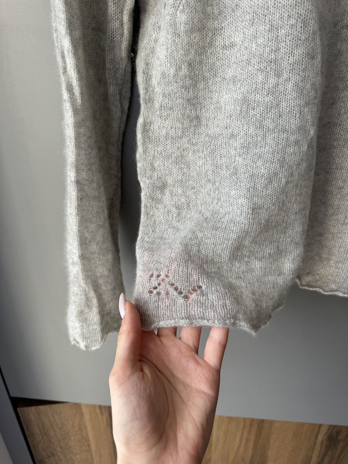 Zadig & Voltaire Zadig & Voltaire Cashmere Peace Crystals Knitted Sweater Size L / US 10 / IT 46 - 3 Thumbnail