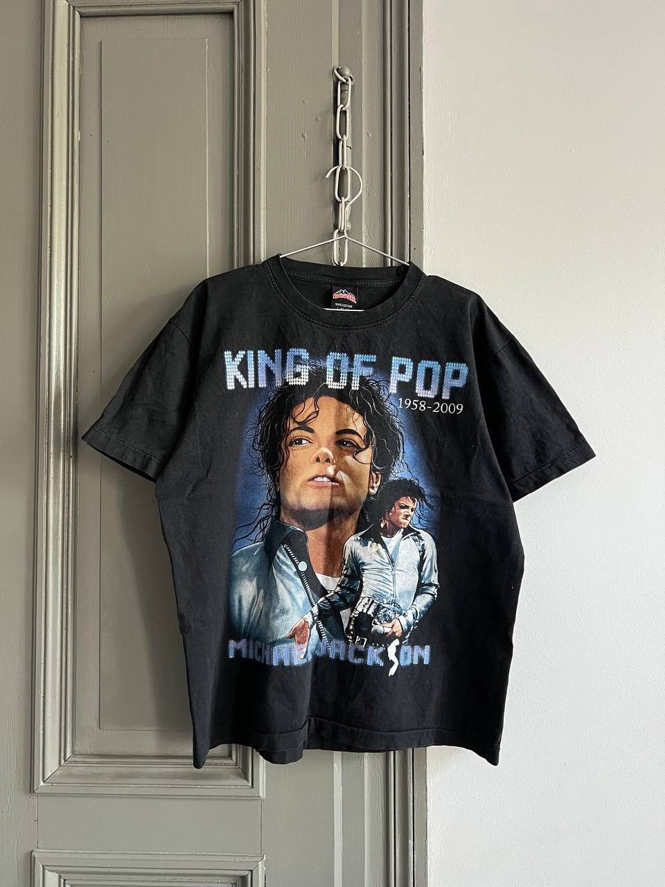Band Tees Vintage Single Stitch 1958-2009 Michael Jackson King Of Pop Size US XL / EU 56 / 4 - 1 Thumbnail