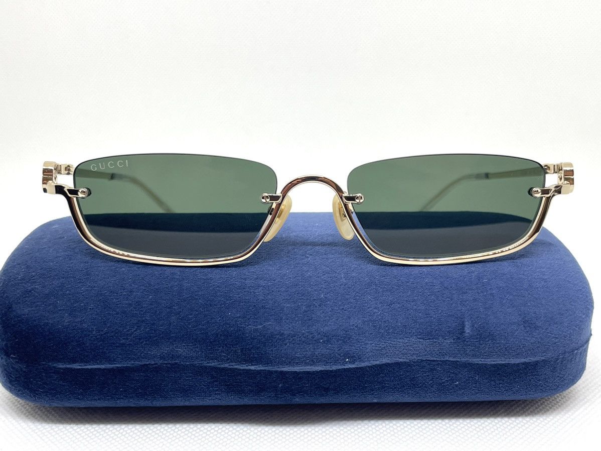 Vintage Gucci sunglasses GG1278S 002 55 Made in Japan New Collection Size ONE SIZE - 6 Thumbnail