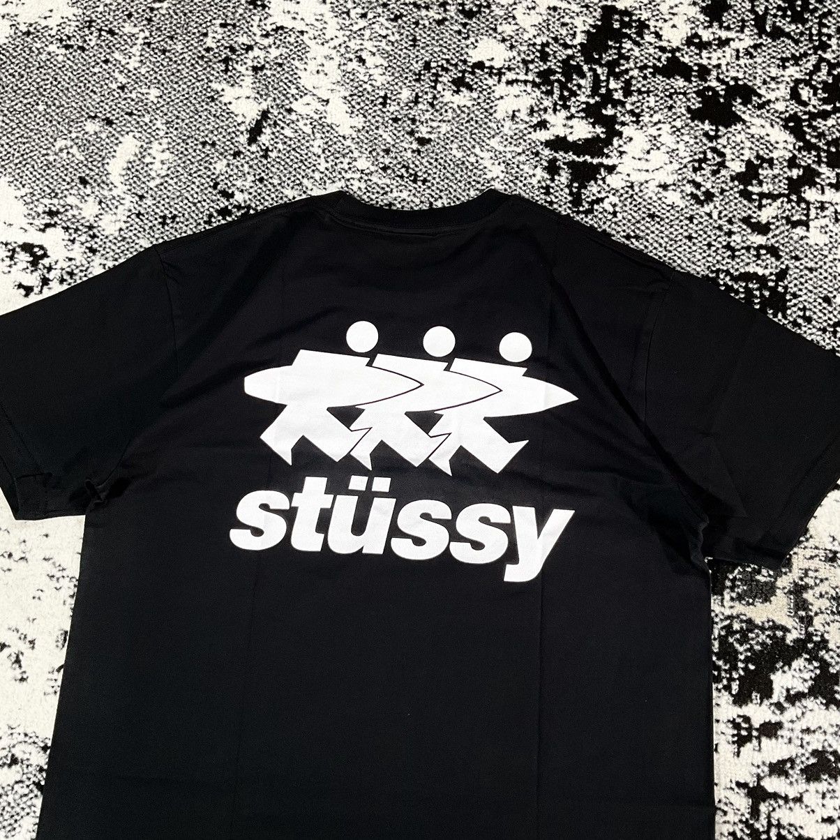 Stussy STUSSY SURFWALK PIGMENT DYED TEE BLACK - M Size US M / EU 48-50 / 2 - 2 Thumbnail