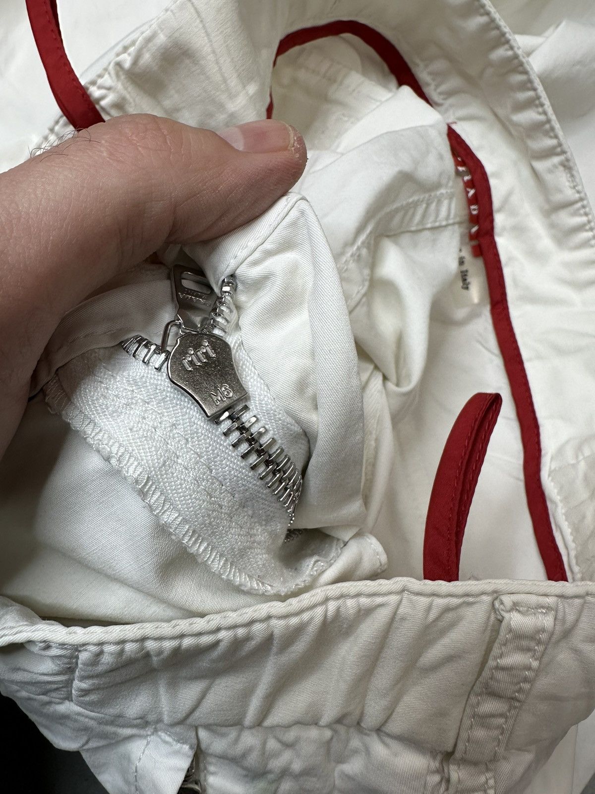 Prada Prada Red Tab White Casual Pants Size US 32 / EU 48 - 7 Thumbnail