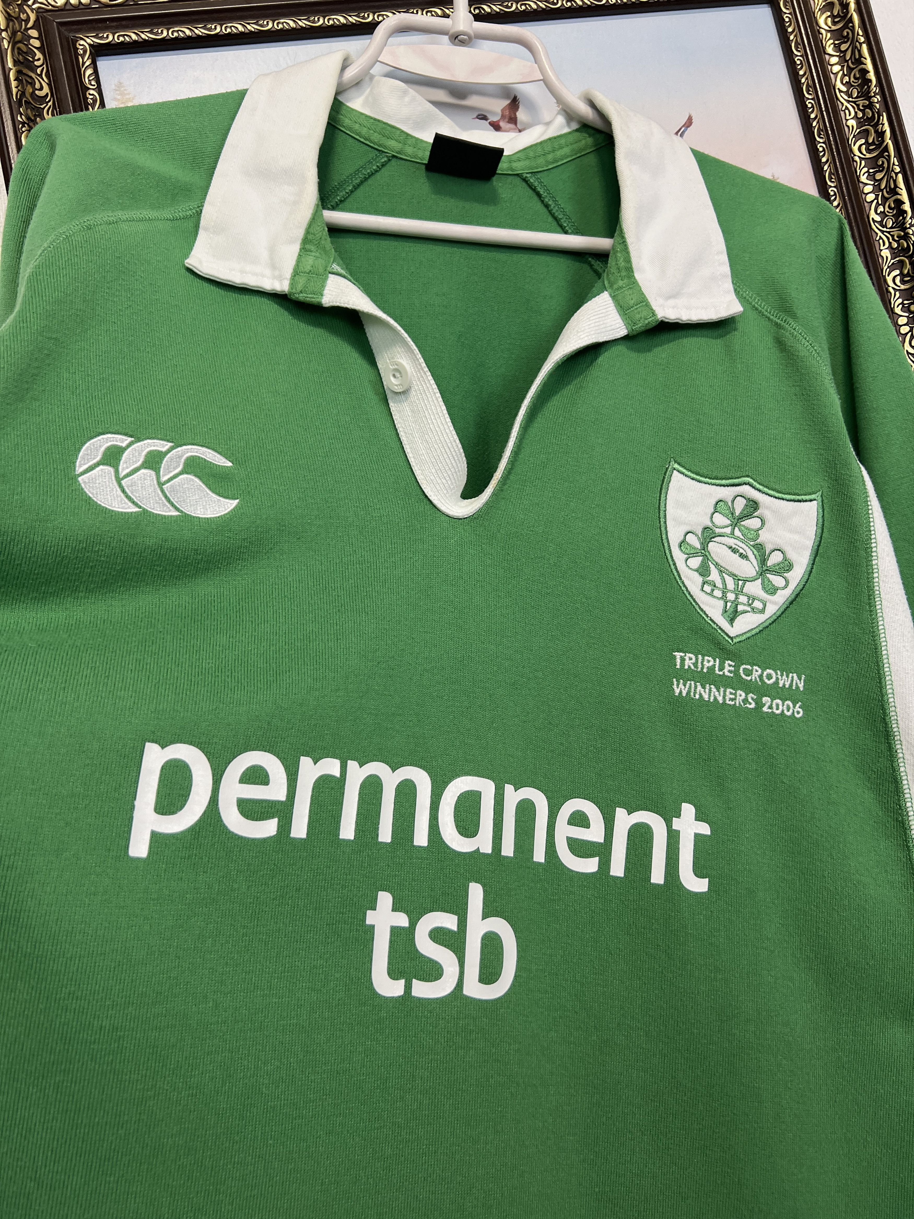 Vintage Canterbury Ireland Triple Crown Winners Rugby Shirt Jersey Size US XL / EU 56 / 4 - 3 Thumbnail
