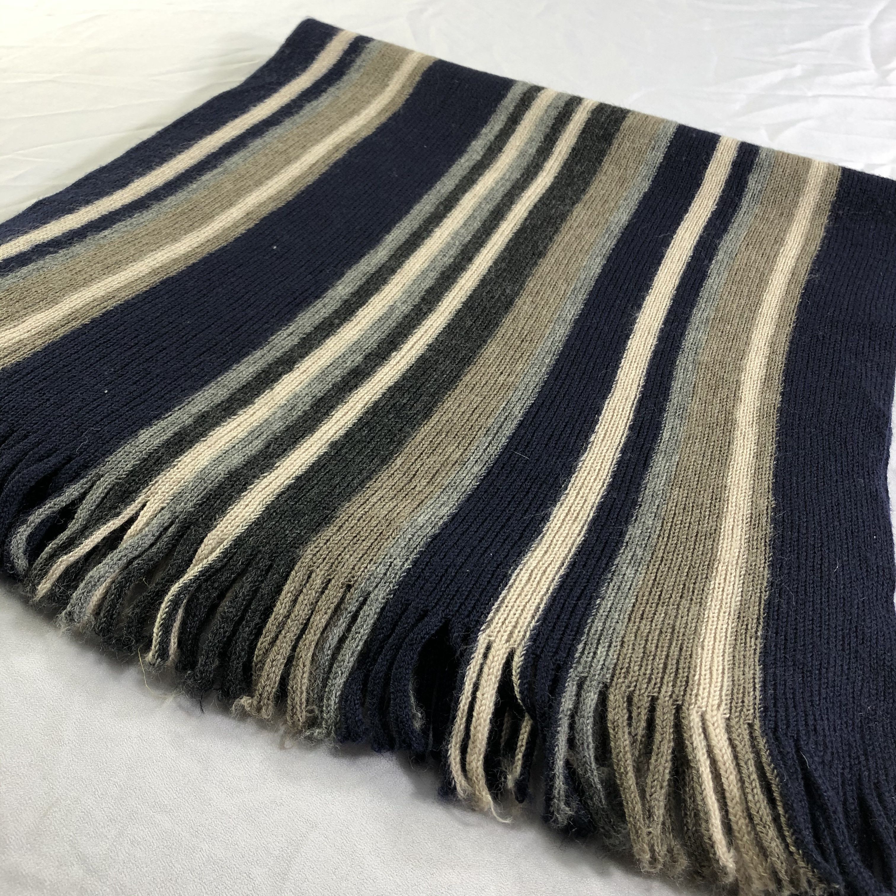 Paul Smith Paul Smith Striped Wool Scarf Muffler Neckwear V2382 Size ONE SIZE - 4 Thumbnail