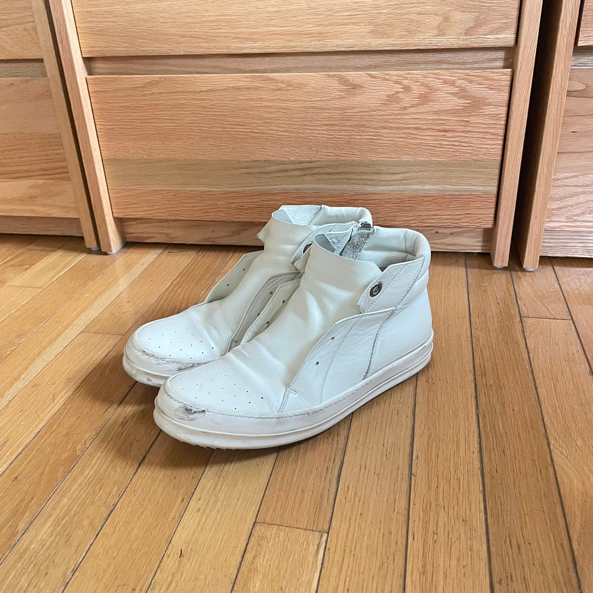 Pre-owned Rick Owens Island Dunks Cream White Shoes
