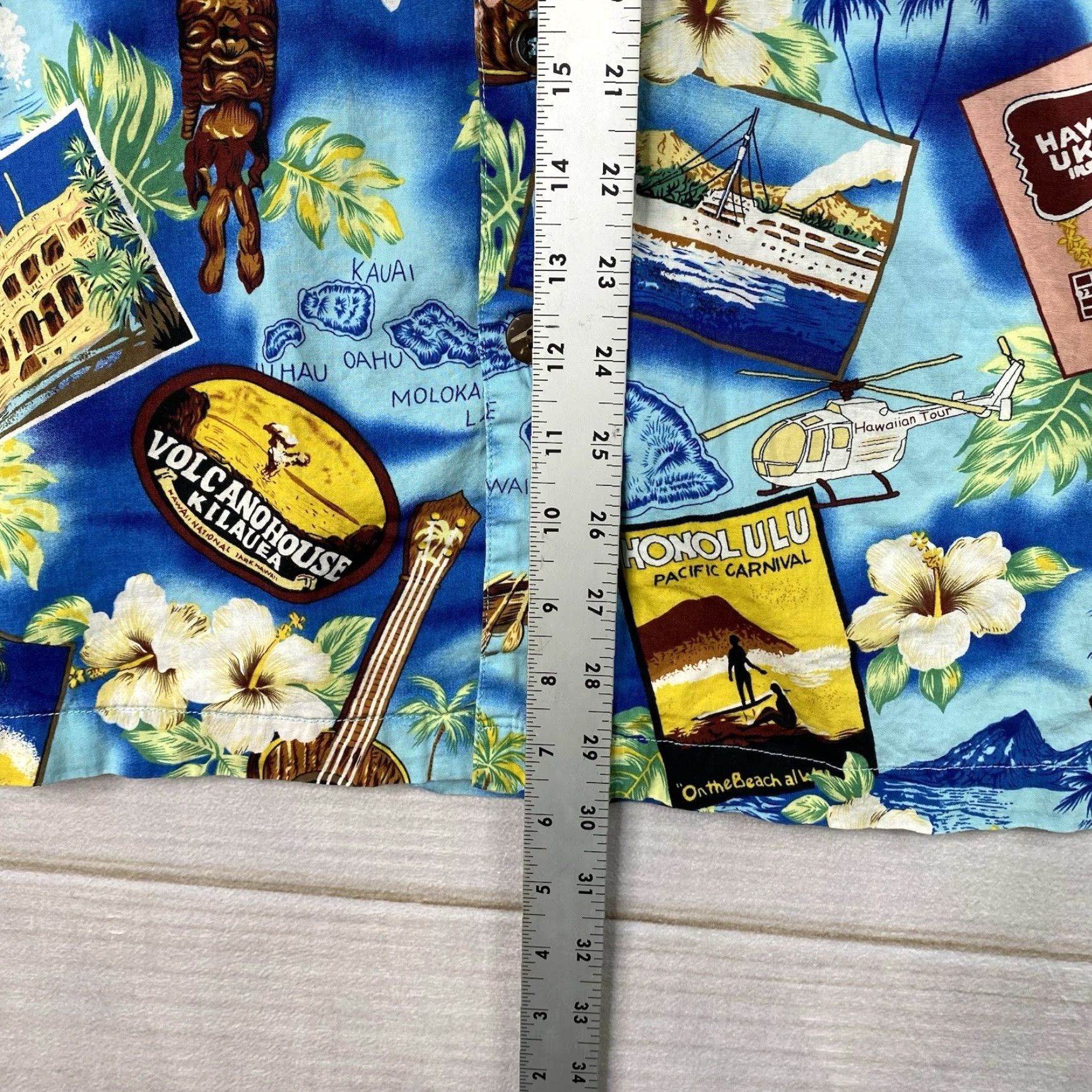 Vintage VINTAGE High Surf Mens Shirt XL Hawaiian Floral Button-Up Short Sleeve Aloha Ukulele Size US XL / EU 56 / 4 - 4 Thumbnail
