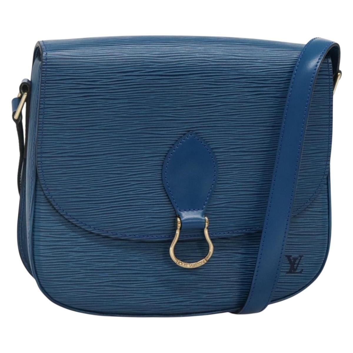 Louis Vuitton LOUIS VUITTON Epi Saint Cloud GM Shoulder Bag Toledo Blue Size ONE SIZE - 1 Thumbnail